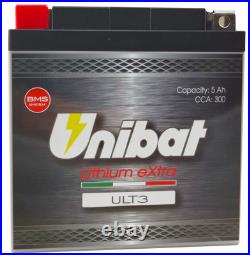 Batterie À Litio Unibat 12V 5Ah Ult-3 Honda Africa Twin Xrv 750 1993 1994 1995 Batterie À Litio Unibat 12V 5Ah Ult-3 Honda Africa Twin Xrv 750 1993 1994 1995