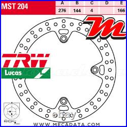 Disque de frein Avant TRW Lucas MST 204 Honda XRV 750 Africa Twin (RD04) 1990