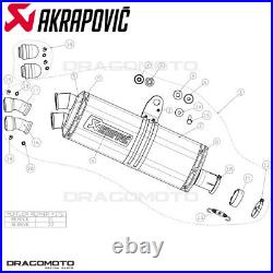 HONDA CRF 1000 L Africa Twin 2016-2019 Pot échappement AKRAPOVIC Titane RC S