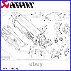 HONDA CRF 1100 L Africa Twin 2020-2023 Pot échappement AKRAPOVIC Titane S-H11