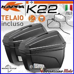 Kit Valises Laterales Kappa K22 Support Honda Crf 1000l Africa Twin 2016-2017
