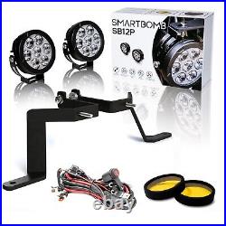 Kit spot LED 120W + SUPPORT HONDA Africa Twin CRF1000L + CABLAGE COMPLET