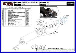 Pot D'Echappement Storm by Mivv Oval Honda Crf 1000 L Africa Twin 2016 2019