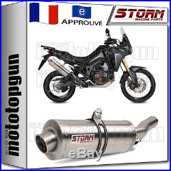 STORM by MIVV SILENCIEUX CAT OVAL HONDA CRF 1000 L AFRICA TWIN 2016 16