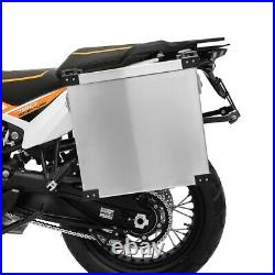 Sacoches aluminium 40l + supports 18mm pour Honda Africa Twin XRV 750 / 650