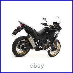 Silencieux ARROW Slip-On Maxi Race-Tech Titane pour Honda Africa Twin 1100 Silencieux ARROW Slip-On Maxi Race-Tech Titane pour Honda Africa Twin 1100