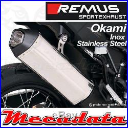 Slip-On Exhaust Remus Stainless steel EEC Okami Honda CRF1000L Africa Twin 2016+