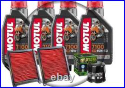Tagliando Honda Africa Twin 1100 Huile Motul 7100 15W50 Filtre Huile Air Hiflo